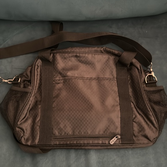 Thirty one retired All in tote duffle weekender, black, with shoulder strap NWOT - Picture 2 of 6